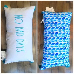 Rae Dunn In/Outdoor "No Bad Days" Pillow